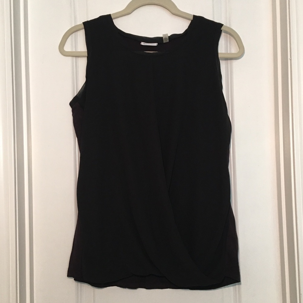 Front Swooping Crepe Tank Top!
